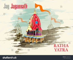 Easy To Edit Vector Illustration Of Rath Yatra Lord Jagannath Festival Holiday Background Celebrated In Odisha In In 2020 Rath Yatra Lord Jagannath Holiday Background