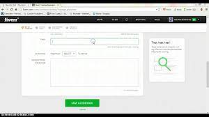 Fiverr Creating A Gig Youtube