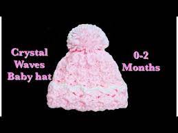 Crystal Waves Crochet Stitch Newborn Baby Hat 129 Youtube Crochet Baby Hat Patterns Crochet Baby Hats Newborn Baby Hats