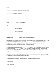 Resignation letter format without notice period. 29 Best Nursing Resignation Letters Samples Templatearchive