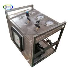 Pneumatic Hydrostatic High Pressure Test Pump With Pressure Chart Recorder