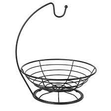 Simplehouseware fruit basket bowl with banana tree hanger the simplehouseware is among fruit bowls that have a banana tree hunger and a chrome finish. Buy Argos Home Fruit Bowl With Banana Tree Black Food Storage Argos