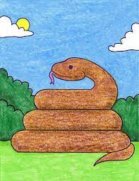 How do you make a snake pose believable? How To Draw A Tree Snake Art Projects For Kids