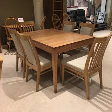 Wine & dine let's face it: Ercol Novoli Dining Table With 6 Chairs Clearance Local Delivery Only
