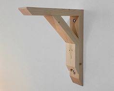 This wood shelf bracket will fit all president line slotted standards (surface mount or recessed) that have 0.5 slots on 1 centers for either medium weight thickness (0.06) or heavyweight thickness (0.09). 45 Wooden Shelf Brackets Ideas Wood Brackets Corbels Wooden Shelf Brackets