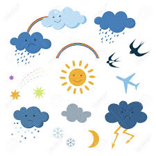 Metar, taf and notams for any airport in the world. Cute Beautiful Cartoon Sky Objects Weather Forecast Set Clipart Royalty Free Cliparts Vectors And Stock Illustration Image 98614010