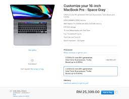 Những sản phẩm của apple luôn thu hút người dùng bởi sự sang trọng trong thiết kế cũng. A Fully Specced Macbook Pro 13 Costs Over Rm15 000 In Malaysia