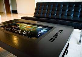 This one is the ultimate geeky coffee table which will give you pleasure throughout the day and anytime you want. I Need This High Tech Coffee Tables For The Connected Home Touch Table Coffee Table Computer Multitouch Table