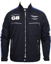 Hackett Aston Martin Emerson Moto Jacket Winter Jacket Men Jackets Aston Martin