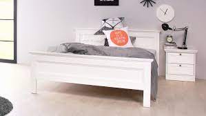 Aber auch betten, landhausstil, weiß und aus holz ist eine häufige kombination. Bett Landwood Bettgestell In Weiss Mit Kopfteil 140x200 Cm Landhausstil