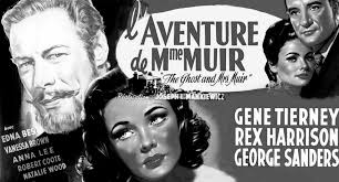 Cinéclub (patrimoine cinématographique) film à l'affiche : "L'Aventure de  Mme MUIR"