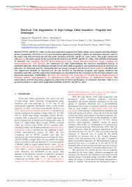 We did not find results for: Pdf Electrical Tree Degradation In High Voltage Cable Insulation Progress And Challenges