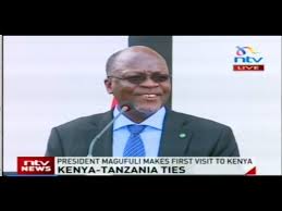John pombe magufuli was today presented his nomination certificate as tanzania's fifth. Speech By Tanzania S President John Magufuli At State House Nairobi Youtube