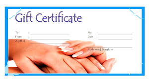 We recommend that you insert your company logo in the bottom left side of each gift certificate. Manicure Gift Certificate Template 2020 Ideas Gift Certificate Template Pedicure Gift Salon Gifts