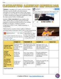 In this activity, students will research analyze the motivations behind european imperialism, describing and illustrating them in a spider map. Yellow Journalism And Clickbait Headline Project For American Imperialism Yellow Journalism American Imperialism Journalism Classes