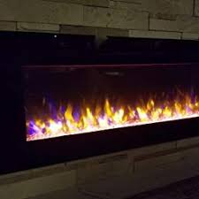 Amazon Com Customer Reviews Puraflame Alice 68 Recessed Electric Fireplace Wall Mounted For 2 X 6 Recessed Electric Fireplace Electric Fireplace Fireplace