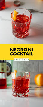 Negroni Cocktail Recipe Recipe In 2020 Classic Cocktails Negroni Classic Cocktail Recipes