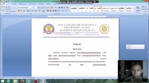 Cara Membuat Daftar Isi Proposal Dengan Cepat Menggunakan Ms Word Youtube