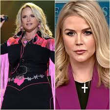 Sit down, Barbie.” — Miranda Lambert suddenly called Karoline Leavitt a  “T.r.u.m.p puppet” live