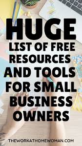 A Huge List Of Free Resources To Help Run Your Home Based Business In 2020 Small Business Tools Business Ideas Entrepreneur Online Business Tools