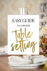 2 place the napkin on the left side of the placemat. Easy Guide To A Proper Table Setting The Casa Collective