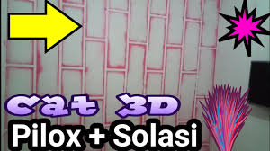 Check spelling or type a new query. Cat Tembok 3d Hanya Menggunakan Pilox Dan Solasi Youtube