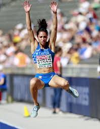 The long jump is a track and field event in which athletes combine speed, strength and agility in an attempt to leap as far as possible from a take off point. Chi E Laura Strati Campionessa Del Salto In Lungo Femminile