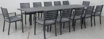 Never miss new arrivals that match exactly what you're looking for! Oslo 13pc Extension Aluminium Outdoor Dining Set With Como Chairs Gu Razzino Furniture