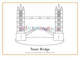 Click the tower bridge in london coloring pages to view printable version or color it online (compatible with ipad and android tablets). Tower Bridge Colouring Page 2