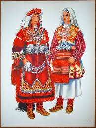 Pin On Yugoslavia Folk Costume Illustrated By Vladimir Kirin
