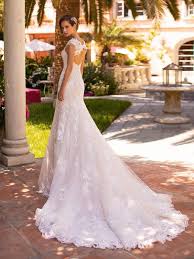 Lace Keyhole Back Moonlight Couture Wedding Dress H1427 Wedding Dress Couture Lace Mermaid Wedding Dress Keyhole Back Wedding Dress