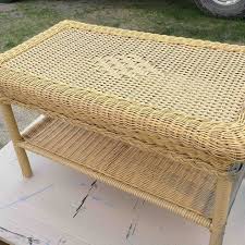 Upcycling A Wicker Coffee Table Wicker Coffee Table Coffee Table Upcycle Wicker