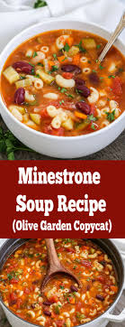 Minestrone Soup Olive Garden Copycat Its Not Just Tasty It S Healthy As Well Hearty And So Q In 2020 Minestrone Soup Best Soup Recipes Olive Garden Minestrone Soup