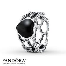 Pandora Ring Onyx Mi Amor Sterling Silver Rings Pandora Rings Pandora Jewelry Pandora Charms Clearance