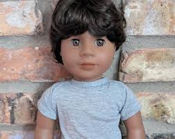 OOAK Custom American Girl Boy Doll Luis Brown Hair Blue Eyes Light Skin  Tone Jess Face Mold Logan Brother