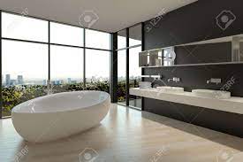 Es gibt einige wichtige punkte, die sie wissen müssen. Weisskeramik Badewanne Und Waschbecken Auf Elegante Badezimmer Design Mit Grossem Fenster Stile Lizenzfreie Fotos Bilder Und Stock Fotografie Image 32893955