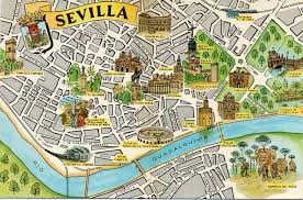 Ana Visita Sevilla Para Seis Meses Sevilla Spain Spain Travel Tourist Map