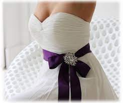 Pin By Colleen Sandberg On Wedding De Purple Purple Wedding Dress Bridal Sash Wedding Dresses