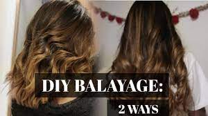 Diy hairstyles pretty hairstyles hairstyle ideas wedding hairstyles simple hairstyles twisted hair hair highlights black hair this good ideas about balayage black hair color in this image 83 new brilliant balayage black hair color you can. Diy Balayage At Home 2 Ways Youtube