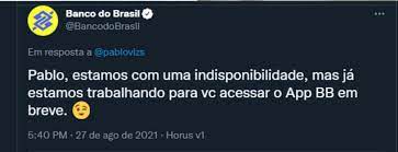 Clientes do banco do brasil que tentam acessar suas contas pelo aplicativo da instituição financeira relatam que os sistemas do banco estão . Yzliyogq4rlcum