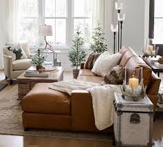 Pottery barn pearce leather sofa for sale in boca raton, fl offerup. Turner Square Arm Leather Sofa With Chaise Sectional Pottery Barn Leather Sofa Living Room Leather Couches Living Room Leather Sectional Living Room