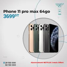 Netflix e fa bareki ba eona litefiso kapa liphutheloana tse 3 tunisia. Vente Et Achat Smartphones En Tunisie Promotion L Iphone 11 Pro Max Est Disponible En Vente En 64go Prix Au Comptant 3699 Dinars Gratuite Abonnement Netflix