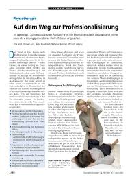 Muster privat vo physiotherapie / motus physiotherapie logopadie ergotherapie in stuttgart mitte : Physiotherapie Auf Dem Weg Zur Professionalisierung