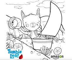 Two small pompoms on each side of the head with drake's birthday 3rd birthday parties birthday ideas leaf coloring page coloring pages kids shows birthdays leaves activities. Tumble Leaf Amazon Original Series