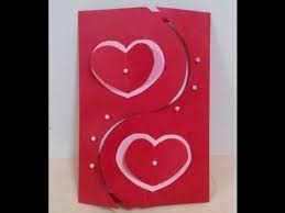 Paper Crafts How To Make A Beautiful Valentine S Day Heart Greeting Card Youtube Valentines Cards Card Design Handmade Valentines Card Design