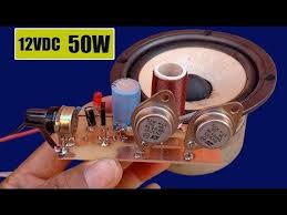 Building Easy Circuit Amplifier 12v Dc 50w At Home Youtube Electronic Circuit Design Audio Amplifier Circuit