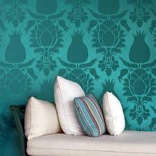 Give your interior or living room a completely new look with the royal blue flowers. Wall Stencils And Floor Stencils Moroccan Designs Royal Design Studio Stencils
