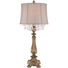Sold and shipped by lamps plus. Barnes And Ivy Traditional Console Table Lamp Antique Gold Crystal Beading Drum Shade For Living Room Family Bedroom Bedside Target
