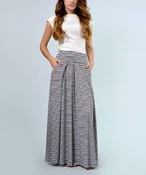 Black And White Striped Maxi Skirt Take A Look At This Black White Stripe Pocket Maxi Skirt Plus Too Today Womens Maxi Skirts Maxi Skirt Stripe Skirt