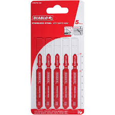 24 tpi precision for metal + wood jig saw blade. Diablo 1 5 4mm Stainless Steel Jigsaw Blade 5 Pack Bunnings Warehouse